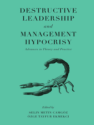 cover image of Destructive Leadership and Management Hypocrisy